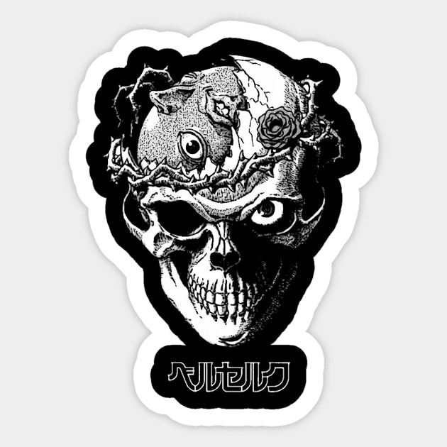 DEATH SKULL Sticker by luxeclothing